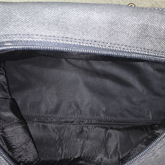 Black Denim Quilted Dior Hand Bag EUC - Picture 10 of 10